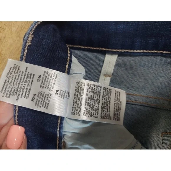 Mother Jeans denim sz 29 The Hustler Roller Heel High Rise high fidelity - Picture 4 of 8